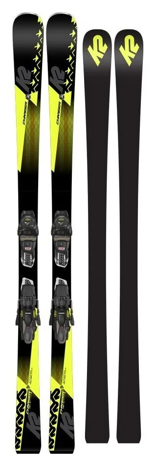 Лижі гірські комплект K2 CHARGER+M3 11 TCX LIGHT QUIKCLIK 161см Black/Yellow/Grey (10C0003.242.1+10C1004.142.1) (168 см black/grey, yellow)
