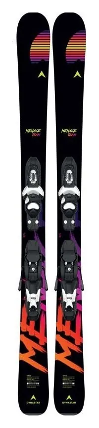 Лижі гірські дитячі (комплект) Dynastar MENACE TEAM+KID-X 4 104см Black/multicolor (DAIJC01+FCFK002) (104 см black/multicolor)