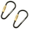 Munkees 3201 карабін Mini Link 3 мм x 48 мм (пара) black, укр