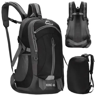 Туристический рюкзак Springos 60 л CS0132 Black/Grey