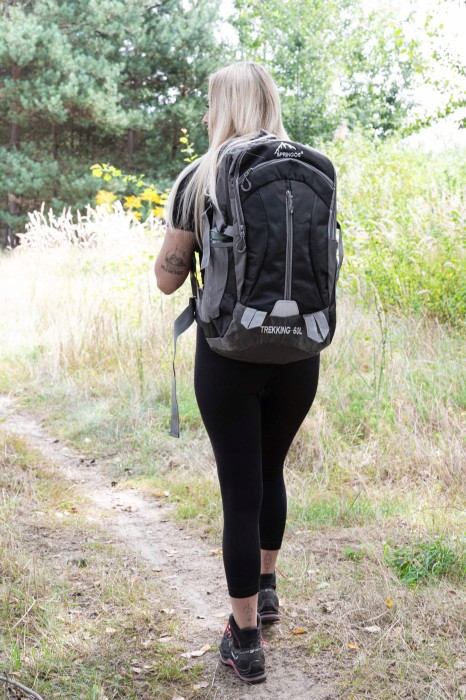 Туристический рюкзак Springos 60 л CS0132 Black/Grey