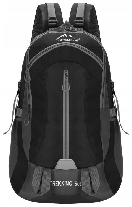 Туристический рюкзак Springos 60 л CS0132 Black/Grey