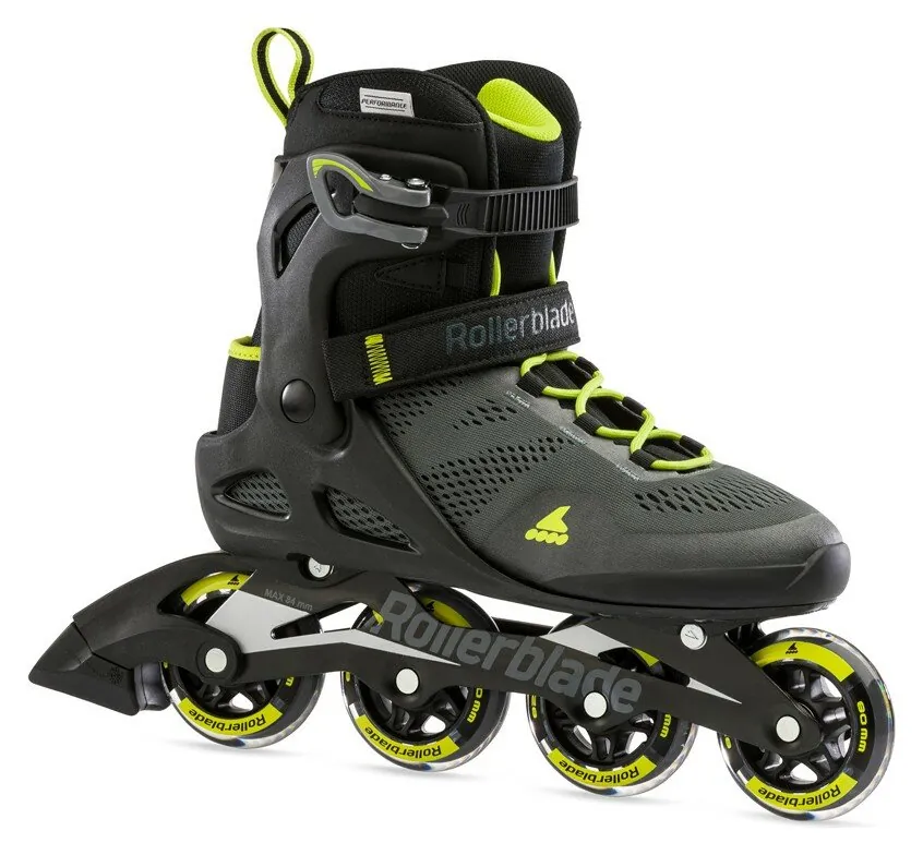 Роликові коньки для дорослих Rollerblade MACROBLADE 80 M 39 (7US) 250мм Black/lime (07100600) (310мм)