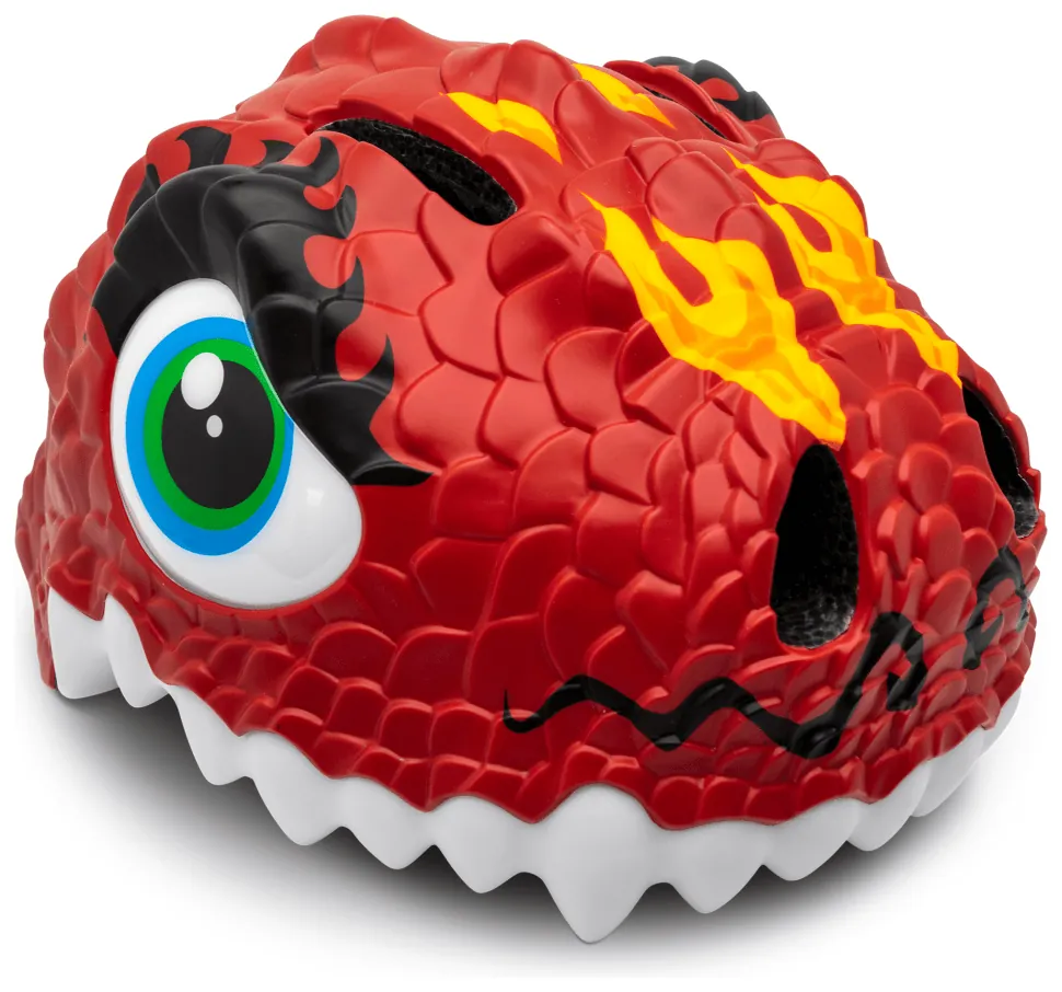 Шолом Crazy Safety Red Dragon (23,5 см x 19,5 см x 18,5 см 49-55 см регульований Червоний)