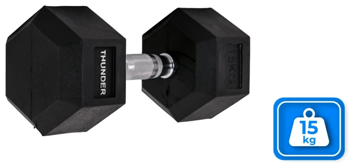 Гантель шестигранна THUNDER 15 кг
