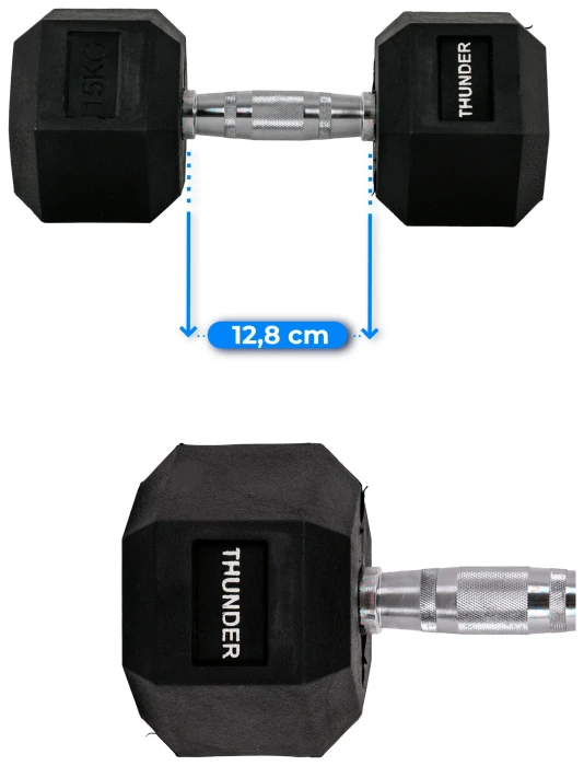 Гантель шестигранна THUNDER 15 кг