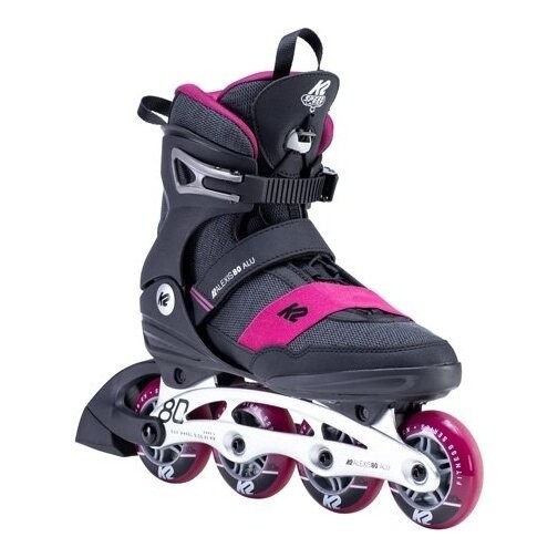 Ролики K2 Alexis 80 Alu Black Pink 2021, укр, укр
