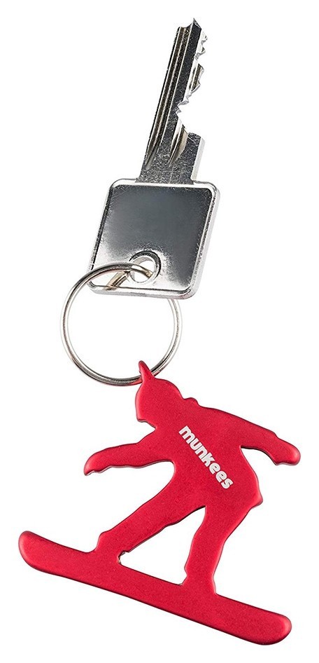 Munkees 3495 брелок-открыватель Snowboarder red