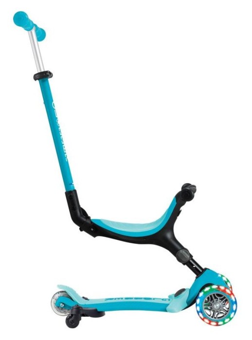 Самокат GLOBBER серії GO UP ACTIVE 360 аква, до 20/50кг, 1+, колеса що світяться, укр, укр