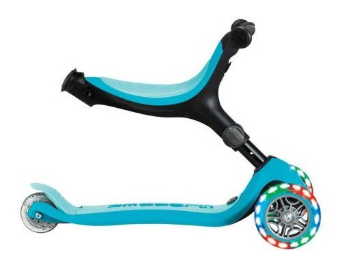 Самокат GLOBBER серії GO UP ACTIVE 360 аква, до 20/50кг, 1+, колеса що світяться, укр, укр