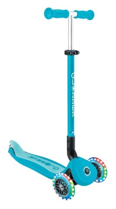 Самокат GLOBBER серії GO UP ACTIVE 360 аква, до 20/50кг, 1+, колеса що світяться, укр, укр