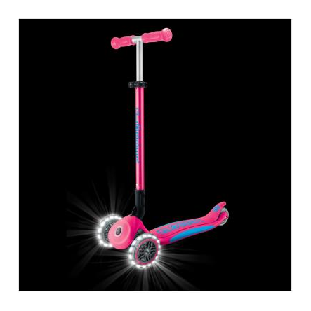 Самокат GLOBBER серії ELITE LIGHTS, фуксія, колеса з підсвіткою, 50кг, 3+
