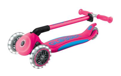 Самокат GLOBBER серії ELITE LIGHTS, фуксія, колеса з підсвіткою, 50кг, 3+