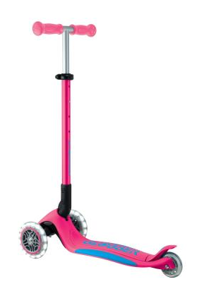 Самокат GLOBBER серії ELITE LIGHTS, фуксія, колеса з підсвіткою, 50кг, 3+