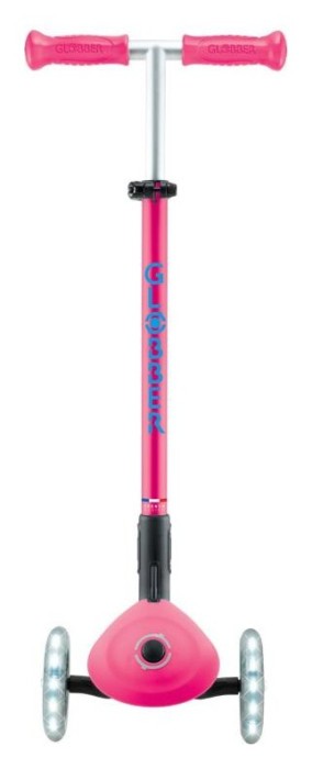 Самокат GLOBBER серії ELITE LIGHTS, фуксія, колеса з підсвіткою, 50кг, 3+, укр, укр