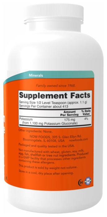 Potassium Gluconate Pure Powder - 454g