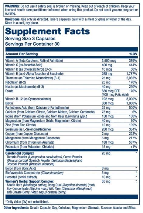 Women's Golden Multi-Vitamin - 90 vcaps
