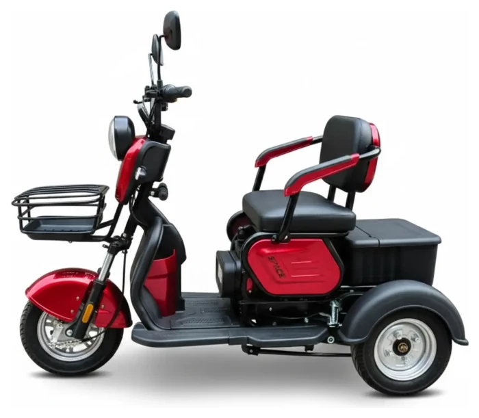 Электроскутер трехколесный SPACE SHUTTLE 72B 1000Вт 20А*г барабан/барабан свинцово-кислотный красный 2026