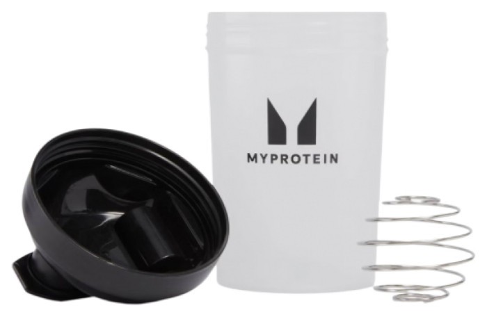 Plastic Shaker - 600ml Clear Black