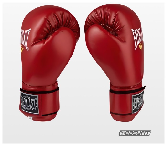 Боксерські рукавички Everlast 6 унцій (6 oz) червоні, укр, укр
