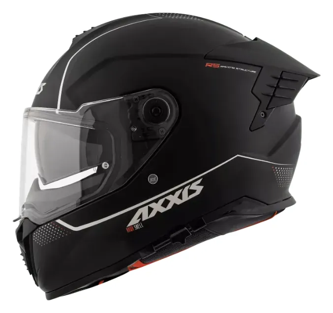 Мотошолом AXXIS HAWK SV Solid A1 Matt Black