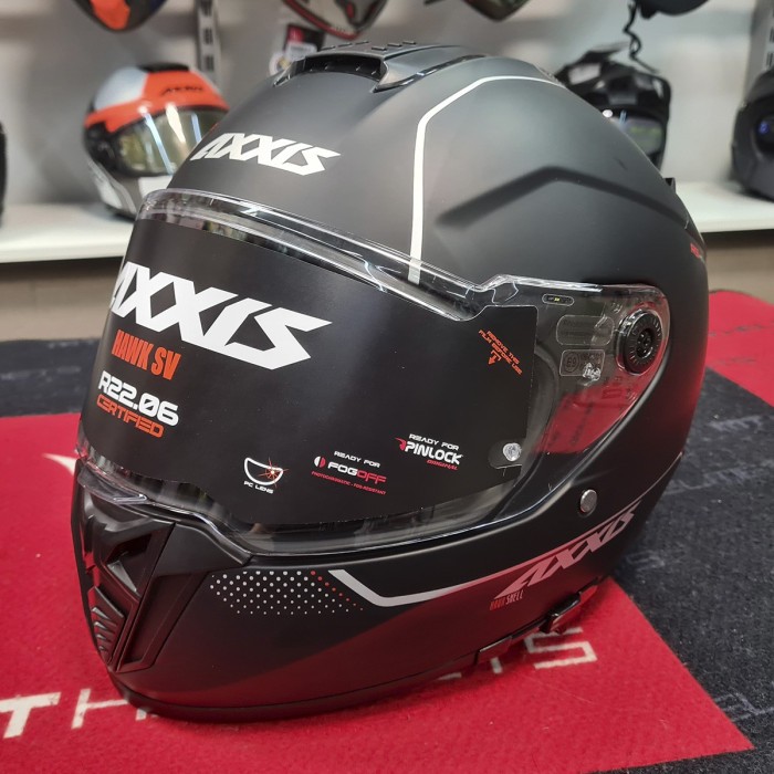 Мотошолом AXXIS HAWK SV Solid A1 Matt Black