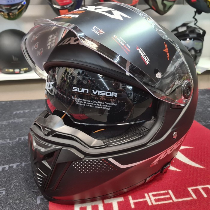 Мотошолом AXXIS HAWK SV Solid A1 Matt Black