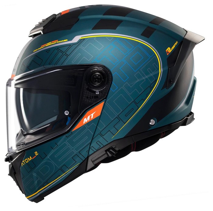 Мотошолом MT ATOM 2 SV DESTINY C6 Matt Green