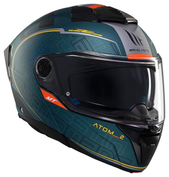 Мотошолом MT ATOM 2 SV DESTINY C6 Matt Green
