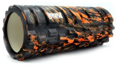 Массажний ролик (ролер) PowerPlay 4025 Massage Roller Чорно-оранжевий (33x14см.)