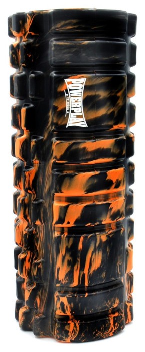 Массажний ролик (ролер) PowerPlay 4025 Massage Roller Чорно-оранжевий (33x14см.)