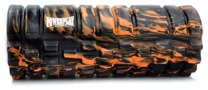 Массажний ролик (ролер) PowerPlay 4025 Massage Roller Чорно-оранжевий (33x14см.)