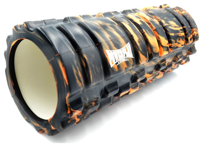 Массажний ролик (ролер) PowerPlay 4025 Massage Roller Чорно-оранжевий (33x14см.)
