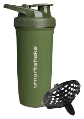 Шейкер спортивний SmartShake металевий Reforce Stainless Steel 30oz/900ml Army Green