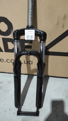 Вилка 26" ST 1-1/8" AM disc шток-190мм (YS 768) LIANJI LJ641 Formula BLACKWOOD 2022 (черно-белый с красным)