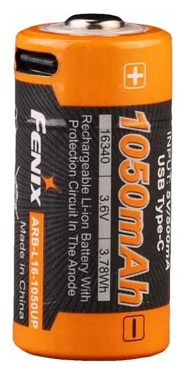 Акумулятор 16340 Fenix (1050 mAh) Type-C (FNR_ARB-L16-1050UP)