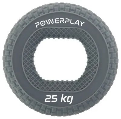 Эспандер кистевой силиконовый PowerPlay PP-4333 Hand Grip Large 25 кг. Серый