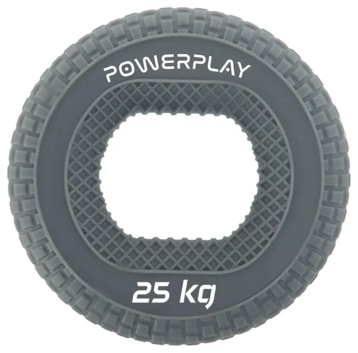 Эспандер кистевой силиконовый PowerPlay PP-4333 Hand Grip Large 25 кг. Серый