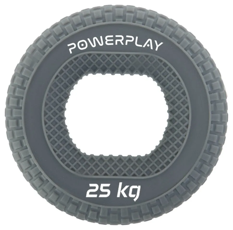 Еспандер кистьовий силіконовий PowerPlay PP-4333 Hand Grip Large 25 кг. Сірий (PP_PP_4333_Grey_25kg)