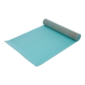 Коврик для йоги Джутовый (Yoga mat) 6мм SP-Sport FI-2441 (размер 185x62x0,6см, джут), бирюзовый