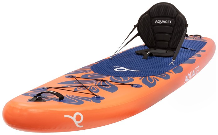 Надувная SUP доска Aquaget 350 см с веслом AQ0045 Orange/Navy Blue
