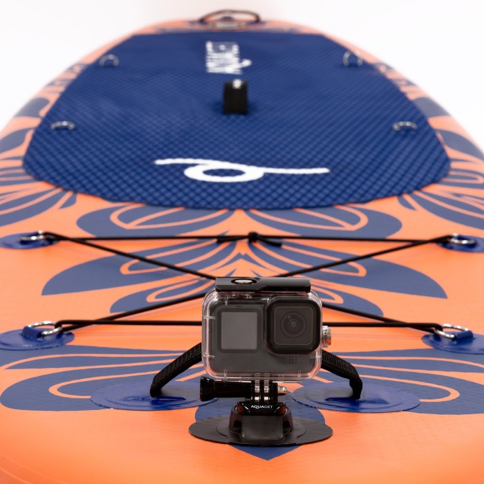 Надувная SUP доска Aquaget 350 см с веслом AQ0045 Orange/Navy Blue