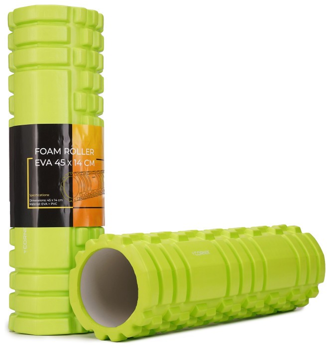 Масажний ролик Cornix EVA 45 x 14 см (валик, роллер) XR-0040 Green