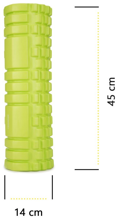 Масажний ролик Cornix EVA 45 x 14 см (валик, роллер) XR-0040 Green