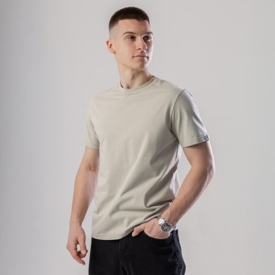 Футболка чоловіча однотонна світло-оливкова Pobedov Peremoga