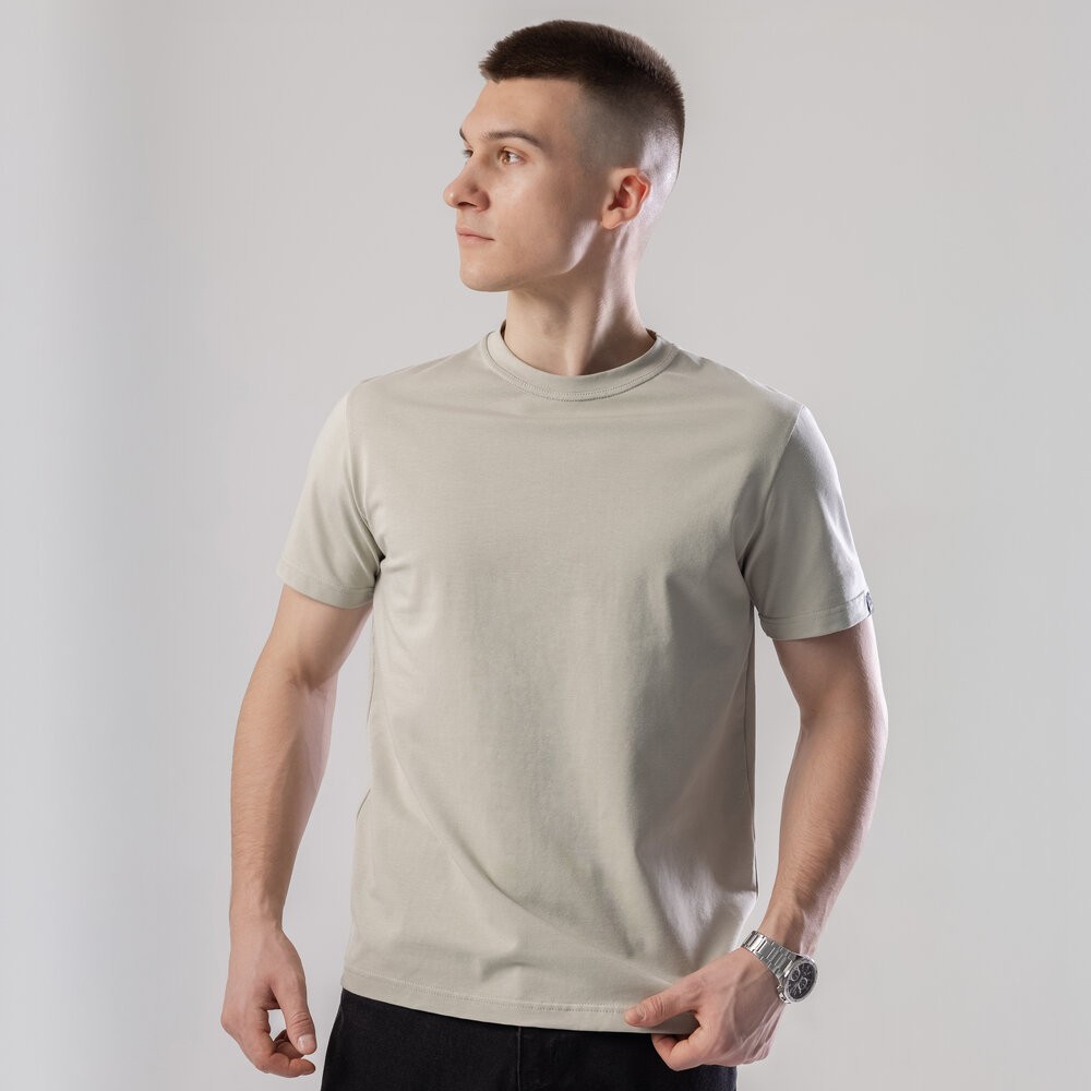 Футболка мужская однотонная светло-оливковая Pobedov Peremoga