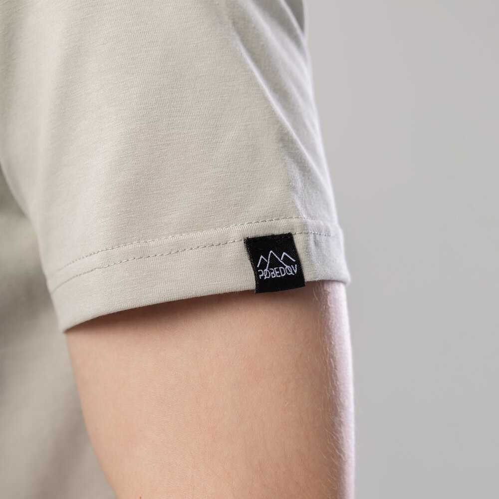 Футболка мужская однотонная светло-оливковая Pobedov Peremoga