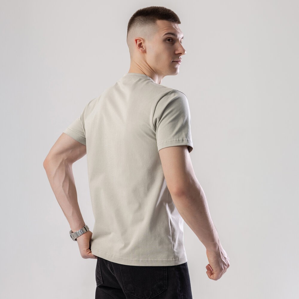 Футболка мужская однотонная светло-оливковая Pobedov Peremoga