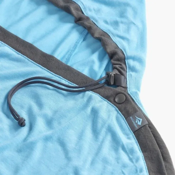 Вкладыш в спальник Sea to Summit Breeze Sleeping Bag Liner, Insect Shield - Mummy w/ Drawcord - S, Turkish Tile Blue