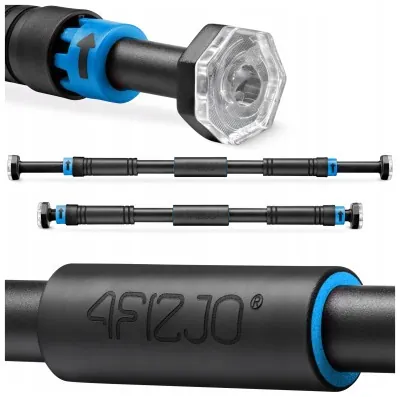 Турник раздвижной 4FIZJO 66-100 см Black/Blue (P-5907739314758)